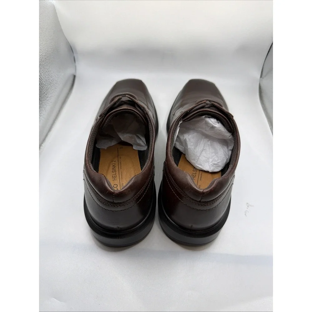 ECCO Men's Helsinki Bike Toe Lace Up Mink Oxfords Dress Shoes Size 11-11.5 New